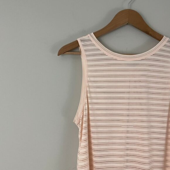 Lululemon Meet Halfway Tank Striped Butter Pink Size 6 - Picture 6 of 6